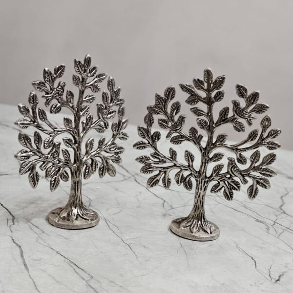 Antique German Silver tree set of 2