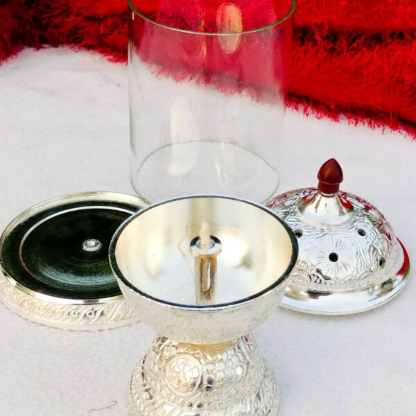 German silver Big size akhand diya