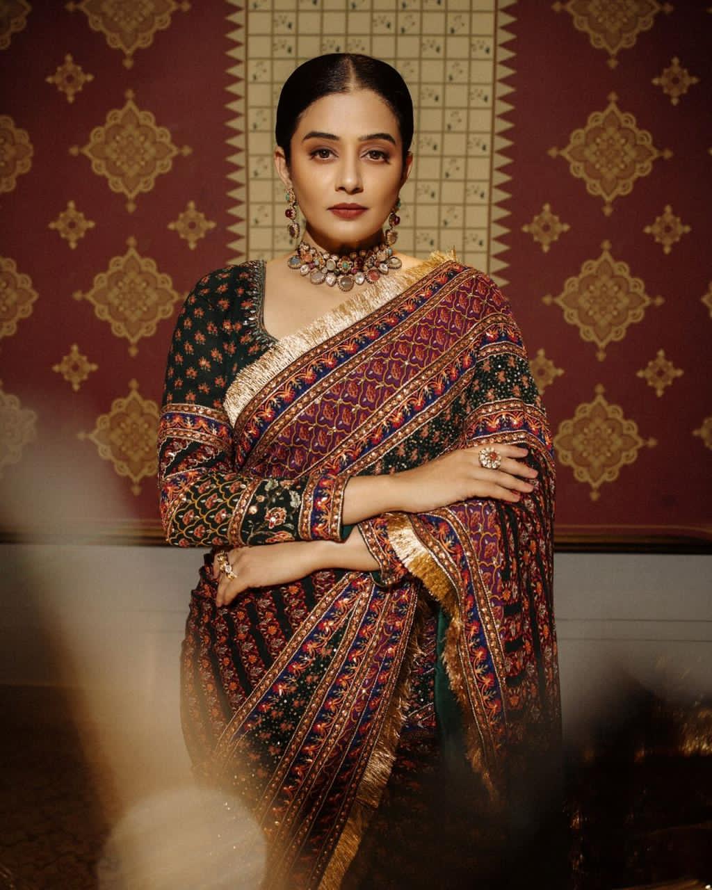 Priya Mani Soft georgette saree with digital print - Image 2