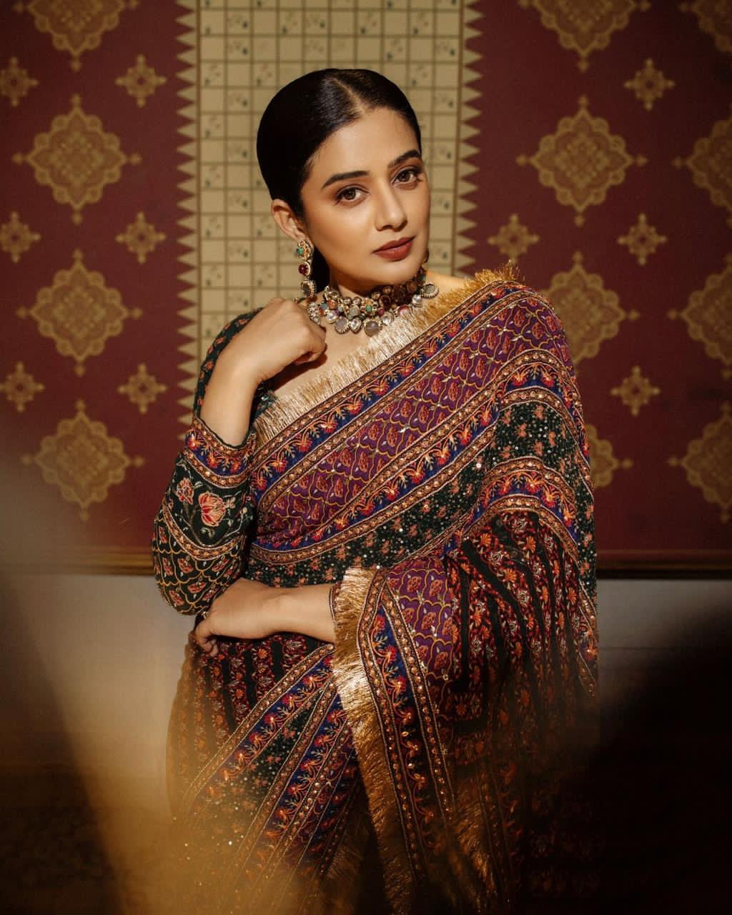 Priya Mani Soft georgette saree with digital print