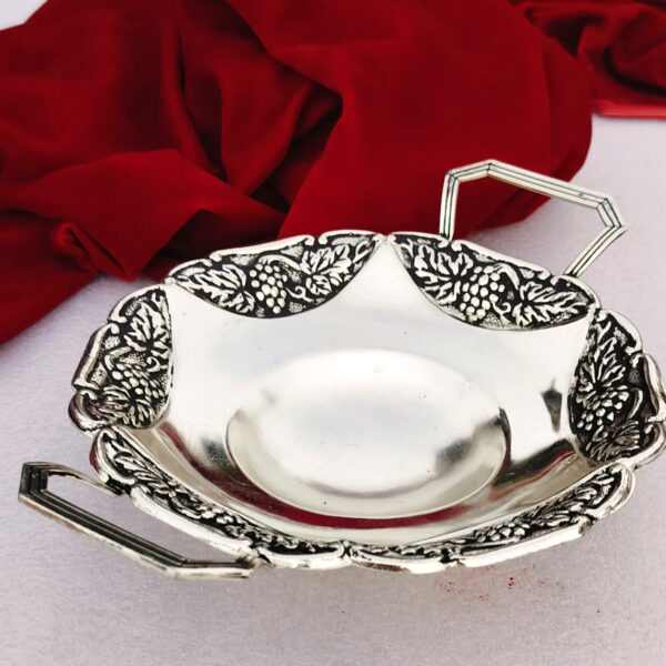Antique German silver Round platter
