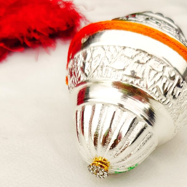 German silver Nakkashi work Nariyal/ coconut