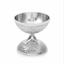 German Silver 3 inches diya