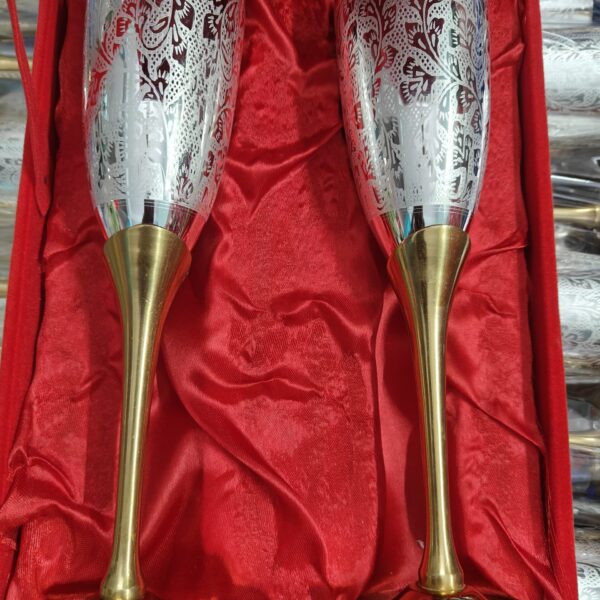 Steel wine glass