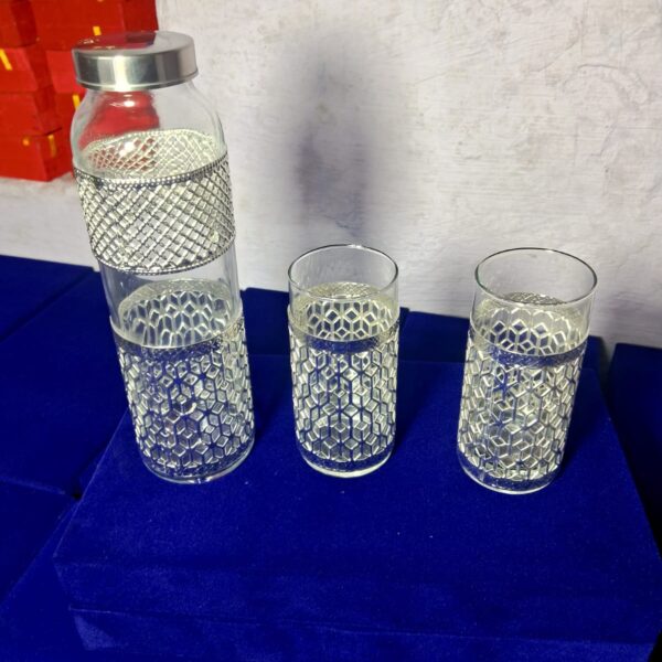 Glass Bottle sets with Velvet Box Packing