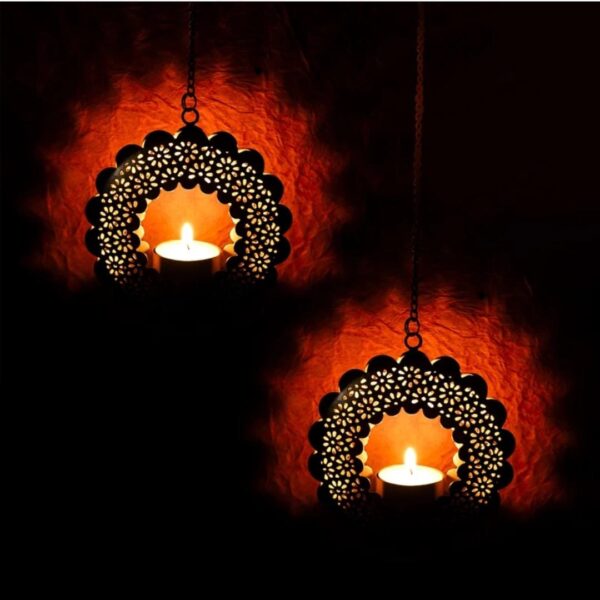 Hanging shadow t-light set of 2