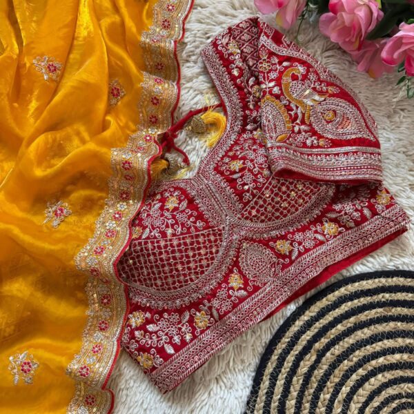 Space Silk Saree with multi sequence work