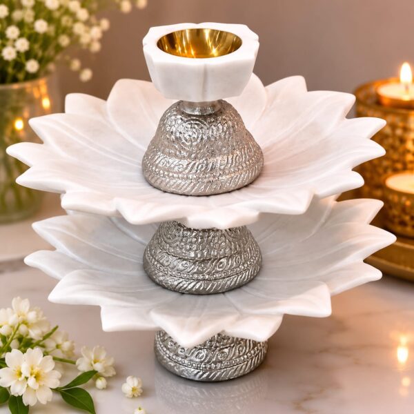 Combo of urlis, katori and marble diya