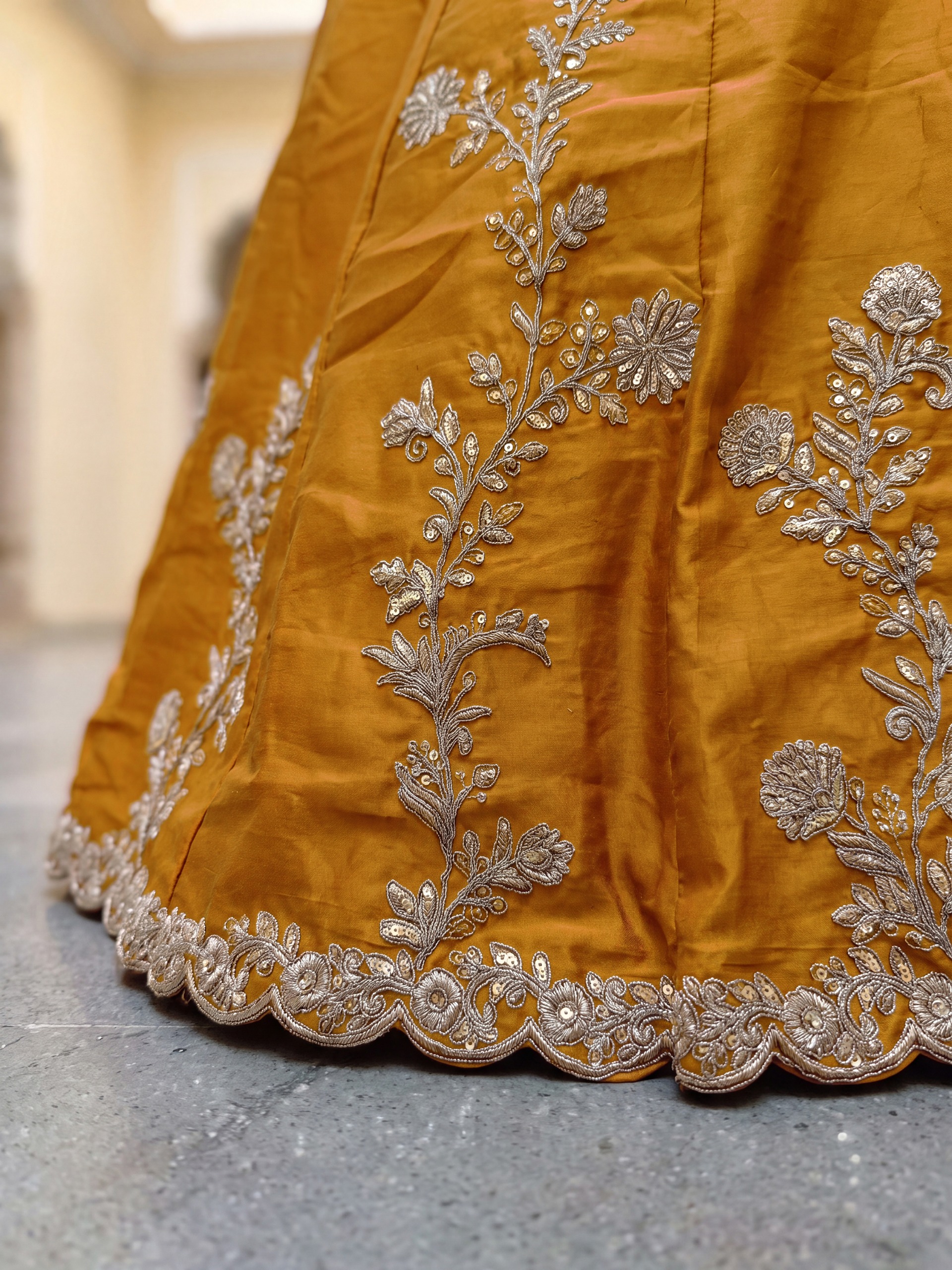 Mustard Gold Garden Glow Lehenga - Image 5