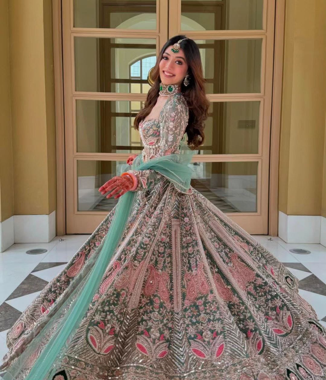 Premium Kasturi Silk Embellished With Heavy Embroidery Lehenga - Image 5