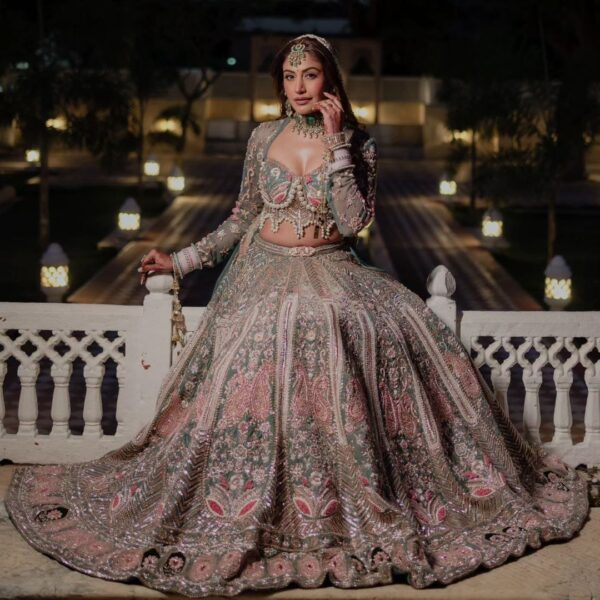 Premium Kasturi Silk Embellished With Heavy Embroidery Lehenga