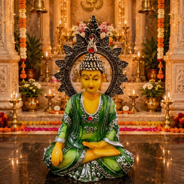 Elegant Meditation Chakra Buddha Idol