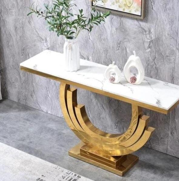 Stainless Steel Console Table Ring Semi