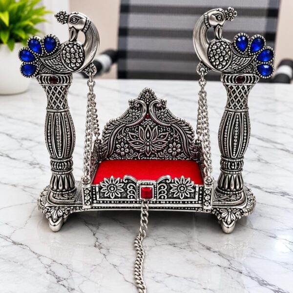 Metal jhula in new double side peacock