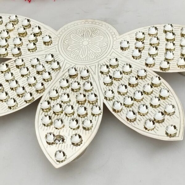 Pure German silver lotus petals Ashtotram
