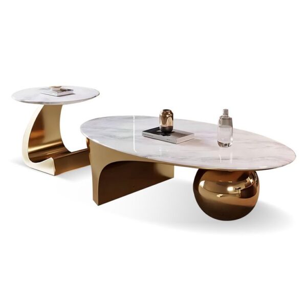 Premium stainless steel T-center table set