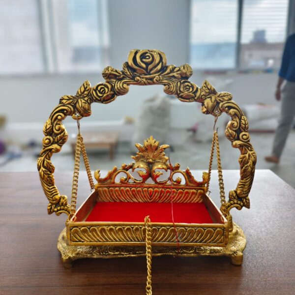 Metal antique German Silver & Brass Gold jhula