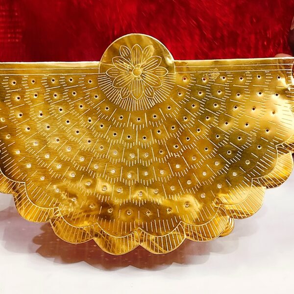 Gold plated Pure German silver Ashtotram stand