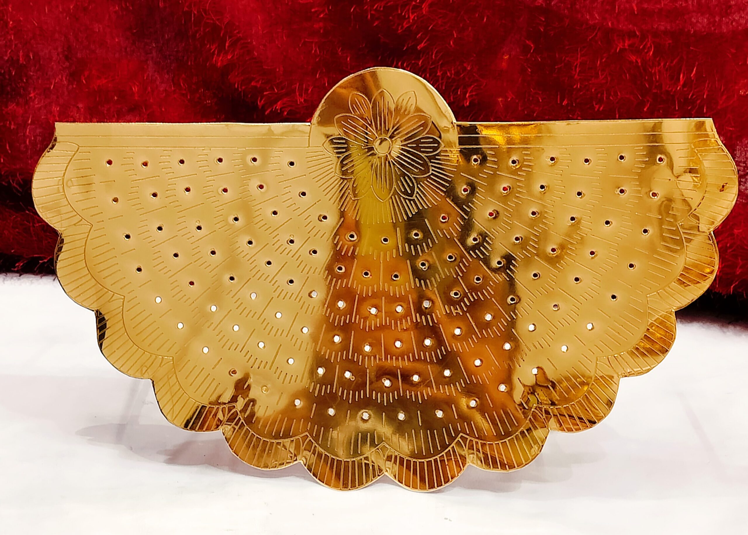 Gold plated Pure German silver Ashtotram stand - Image 3