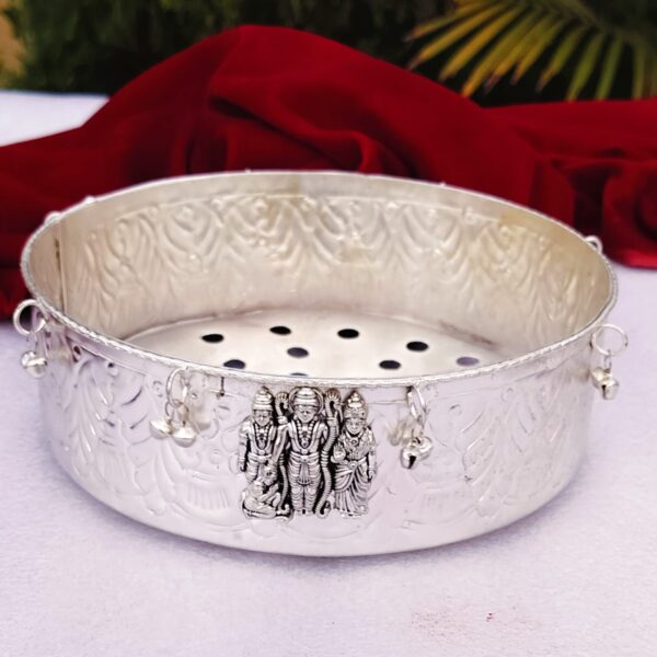 Antique German silver RAM PARIVAR Jalleda / sieve/ channi