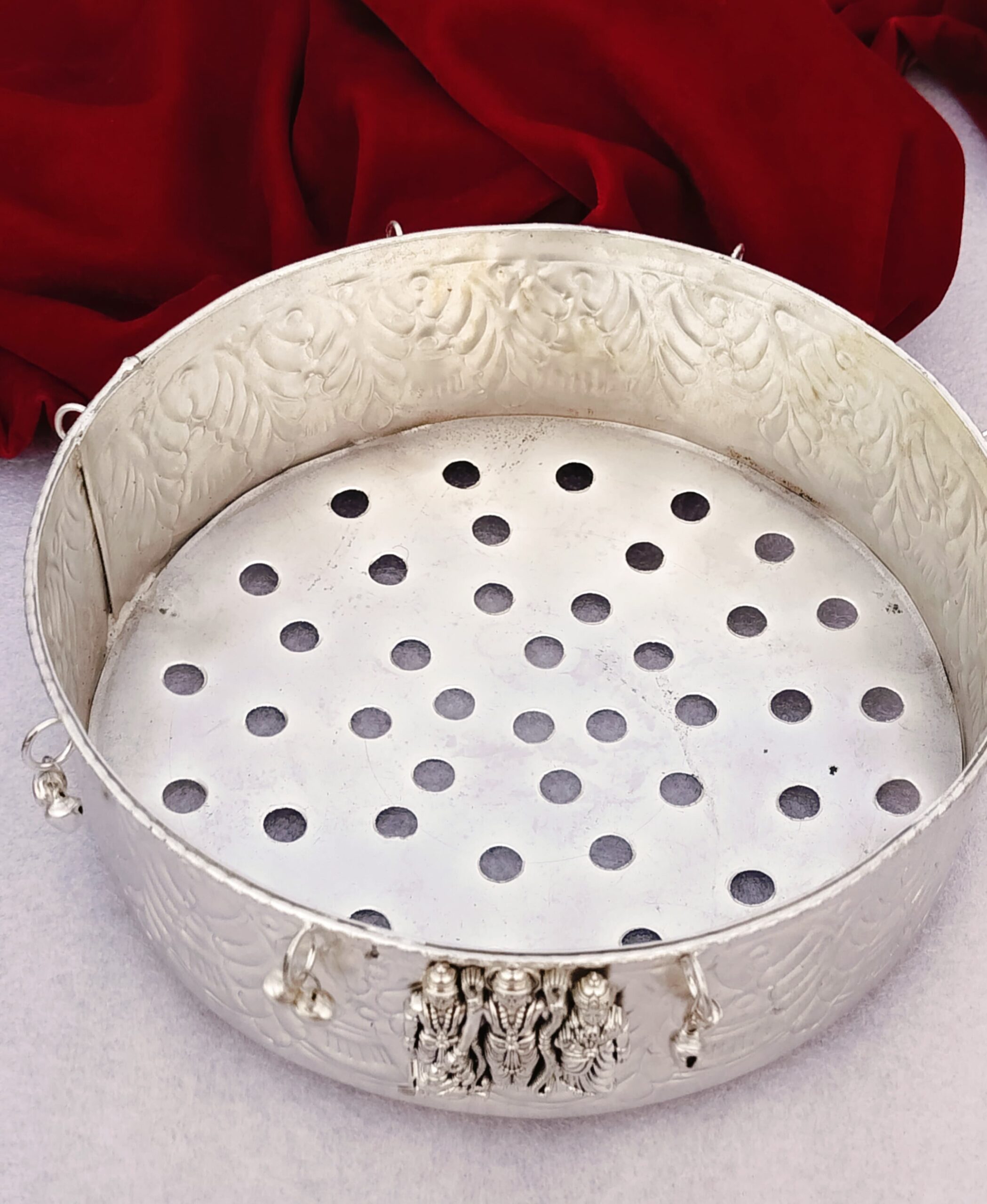 Antique German silver RAM PARIVAR Jalleda / sieve/ channi - Image 3