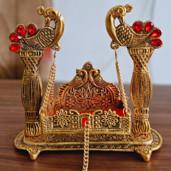 Metal antique German Silver & Brass Gold jhula