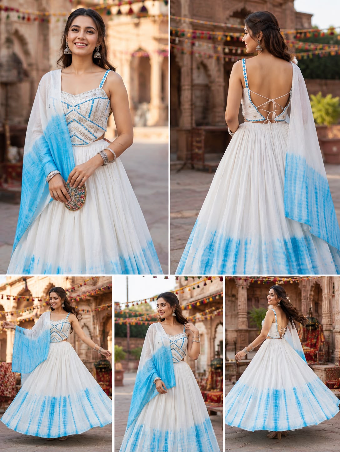 Pure Mal Cotton Chaniya Choli With Spaghetti Style - Image 4
