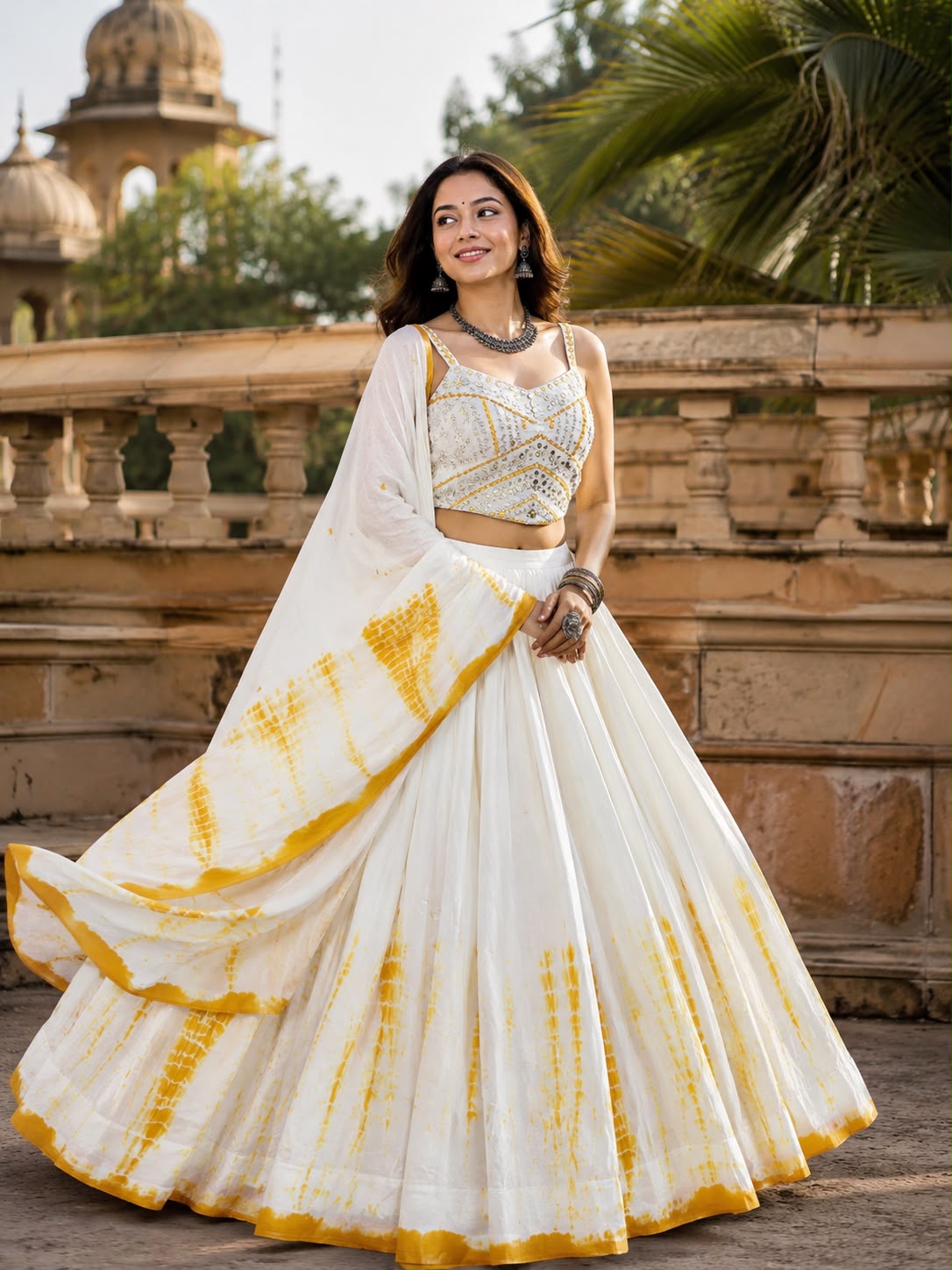 Pure Mal Cotton Chaniya Choli With Spaghetti Style - Image 2