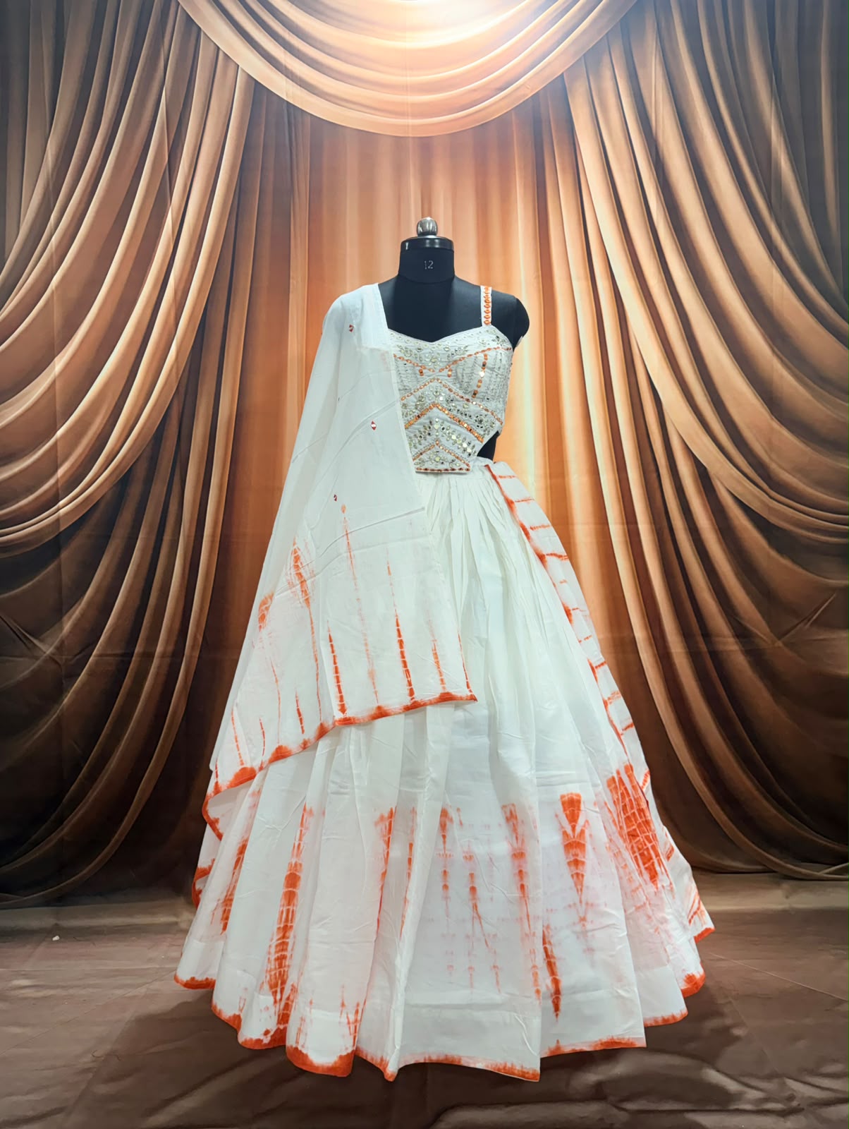 Pure Mal Cotton Chaniya Choli With Spaghetti Style - Image 6