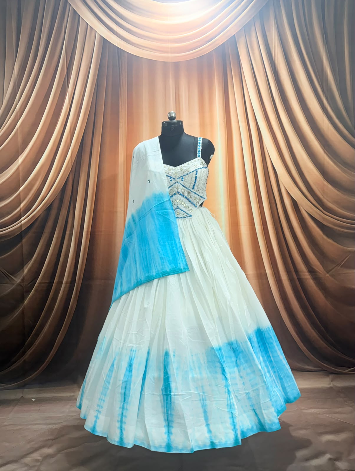 Pure Mal Cotton Chaniya Choli With Spaghetti Style - Image 7