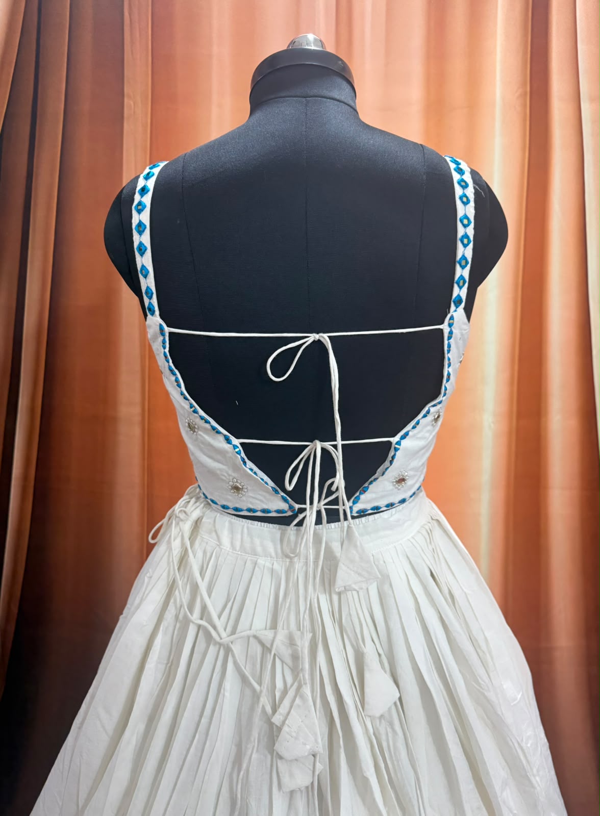 Pure Mal Cotton Chaniya Choli With Spaghetti Style - Image 8