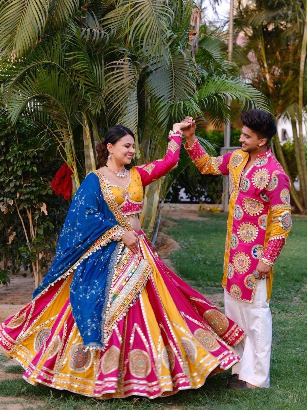 Printed lehenga choli in heavy Muslin cotton - Image 4