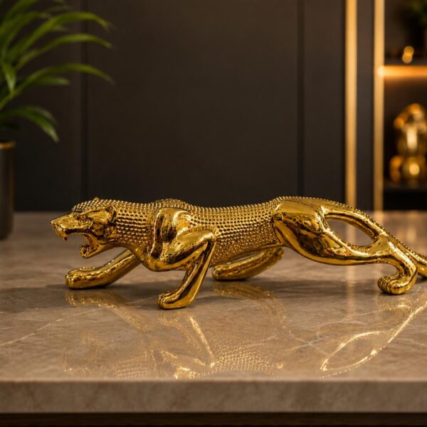 Antique Gold Jaguar Showpiece