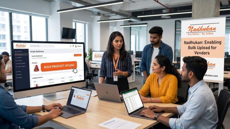 Scale Your Business Faster: Nadhukan Introduces Bulk Product Upload for Vendors