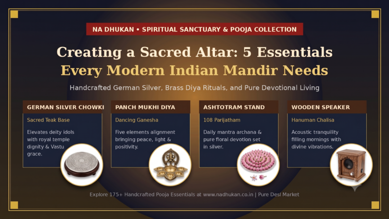 Creating a Sacred Sanctuary: 5 Essentials Every Modern Indian Mandir Needs