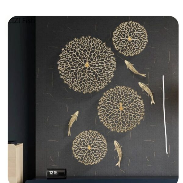 Fish and Flower Mix Wall Decor