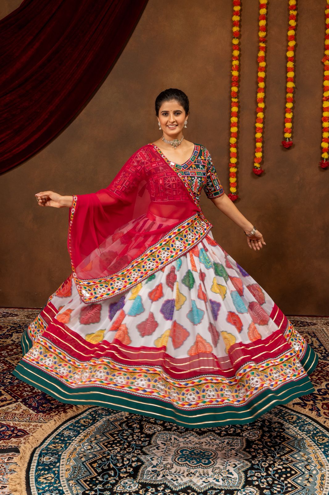 Navratri Lehenga With Graceful Flair and Blouse - Image 2