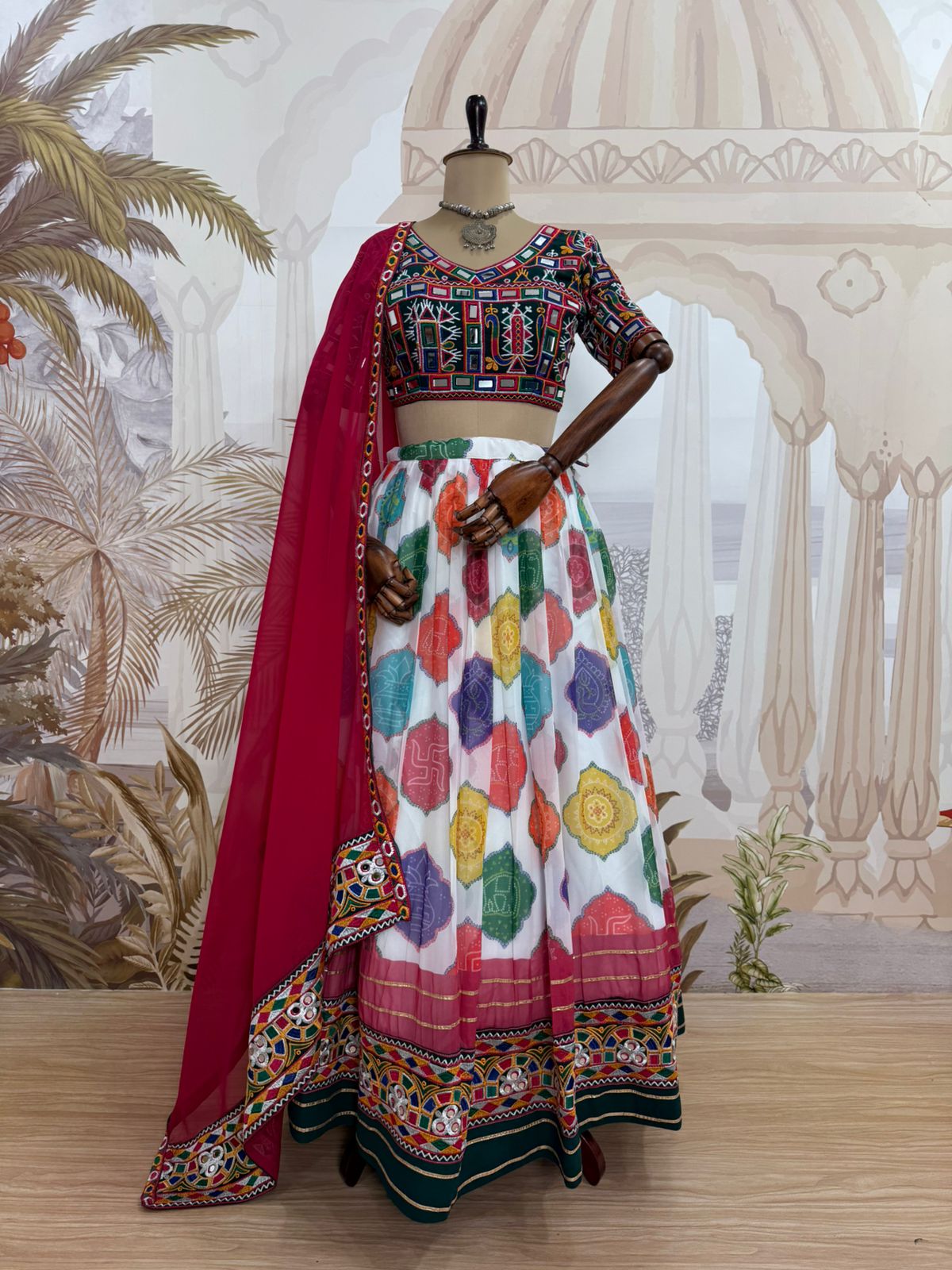 Navratri Lehenga With Graceful Flair and Blouse - Image 3