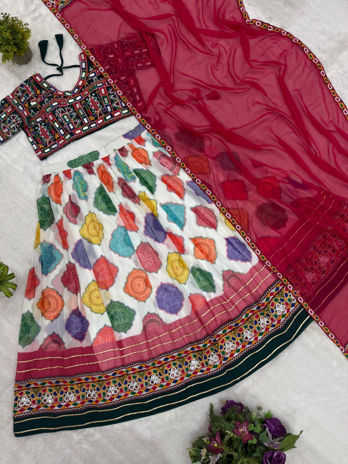 Navratri Lehenga With Graceful Flair and Blouse - Image 4