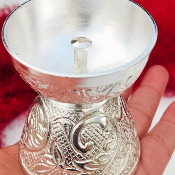 German silver akhand diya