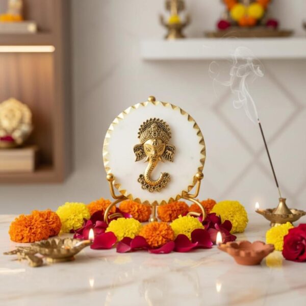 Marble Spiritual Metal Decor