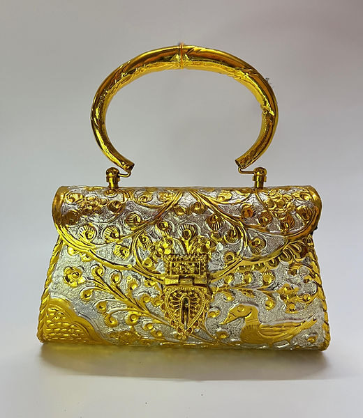 German silver gold clutch Three Varieties