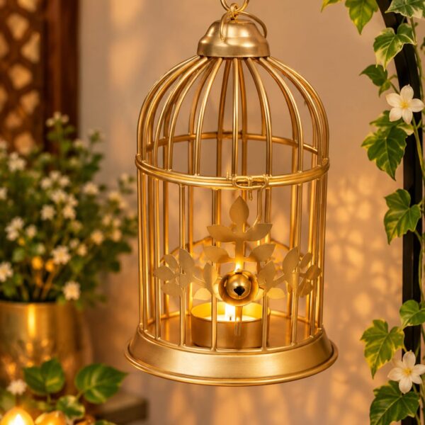 Golden Cage Hanging (Set of 4)