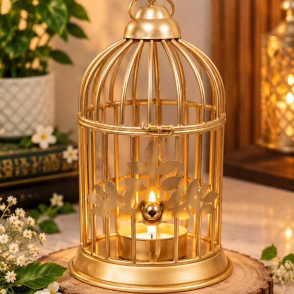Golden Cage Hanging (Set of 4)