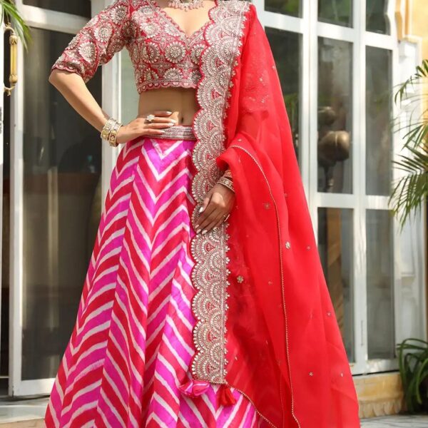 BSY Silk Embellished With Coding And Heavy Foil Work