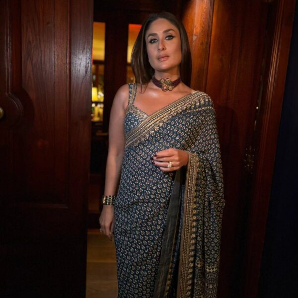 Georgette designer handwork party wear saree 