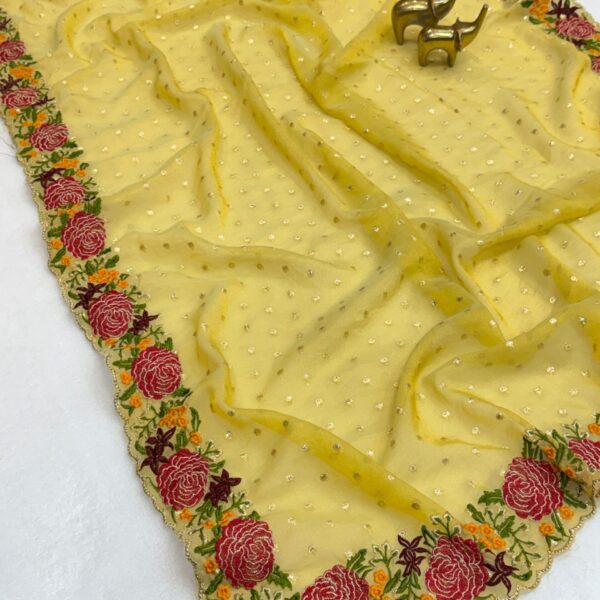 NC Tissue Thousands Butti silk saree with Work
