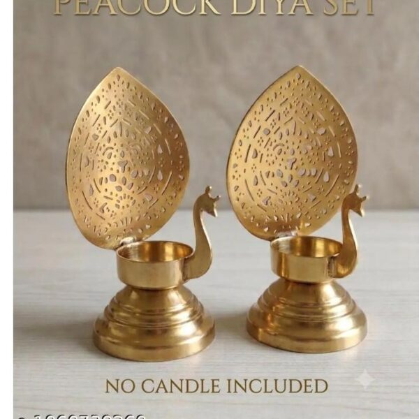 Peacock Diya set of 6