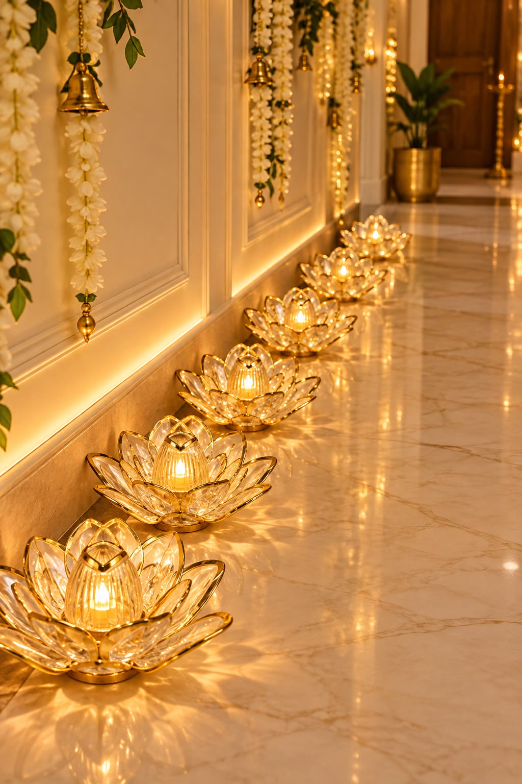 Lotus Crystal LED Candles