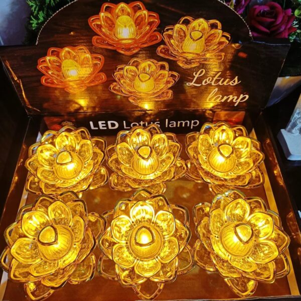 Lotus Crystal LED Candles